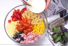 Итальянский салат с макаронами и ветчиной по-Черкизовски