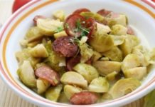 Капуста с сосисками по-вестфальски