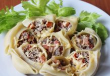 Ракушки с фаршем