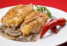 Куриные котлеты, фаршированные печенью