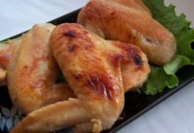 Крылышки куриные в пивном кляре с петрушкой по-японски