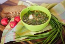 Окрошка с килькой в томате