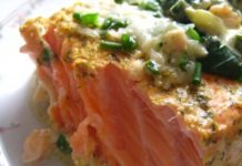Семга по-французски, маринованная и запеченная