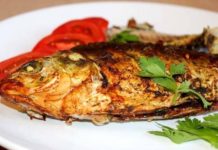 Запеченный карп (постная кухня)