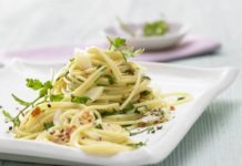 Спагетти с маслом и чесноком