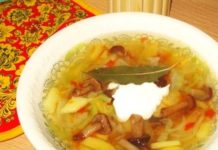Валаамские щи с грибами