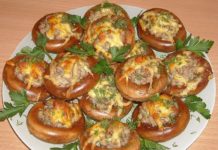 Сушки с фаршем в духовке