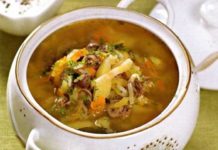 Рассольник с рисом