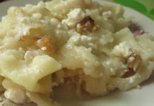 Галушки со шкварками и творогом по-украински