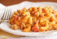 Макароны с фаршем в мультиварке